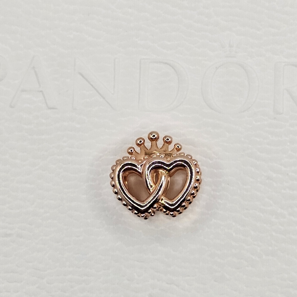 ❤️Authentic Pandora ⭐️RETIRED⭐️ ROSE HEART CHARM - Picture 6 of 6